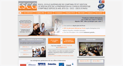Desktop Screenshot of escg.fr