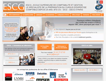 Tablet Screenshot of escg.fr